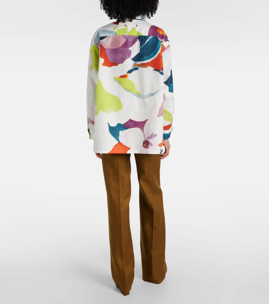 Verace printed cotton top