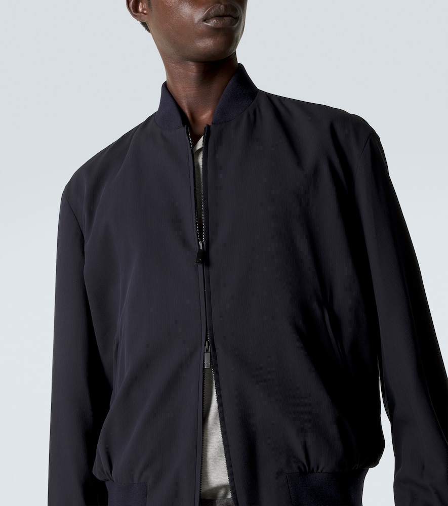 Cotton-blend bomber jacket