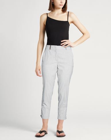 Woman Pants Light grey Size 10 Polyester, Viscose, Elastane