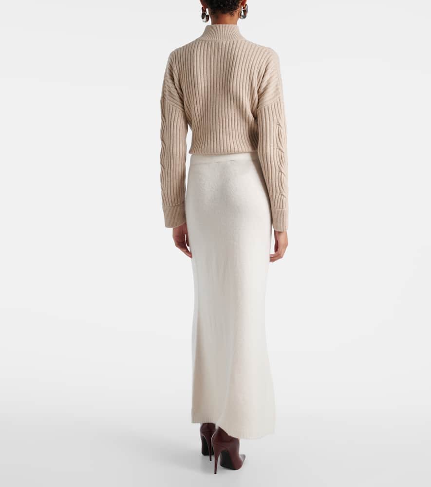 Dorina cashmere-blend maxi skirt