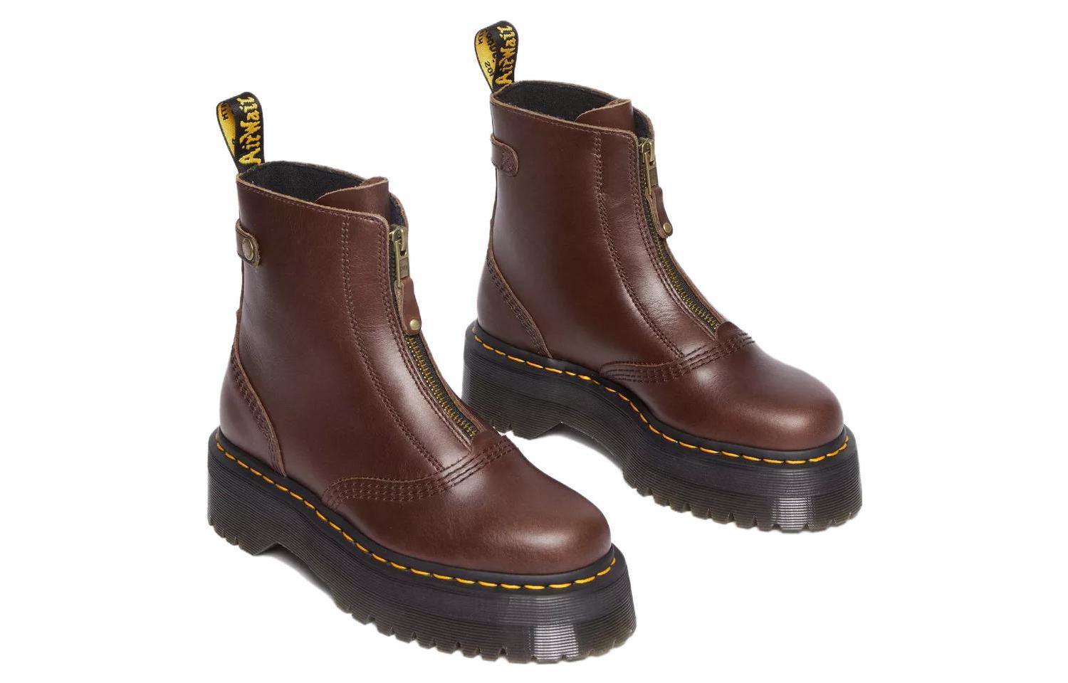 (WMNS) Jetta Platform Boots 'Dark Brown'