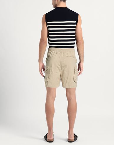Man Shorts & Bermuda Shorts Beige Size S Cotton, Elastane