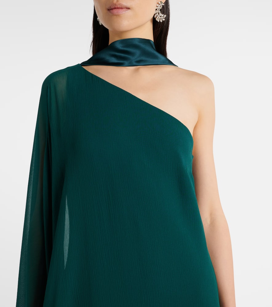 Betsy Spirito one-shoulder silk maxi dress