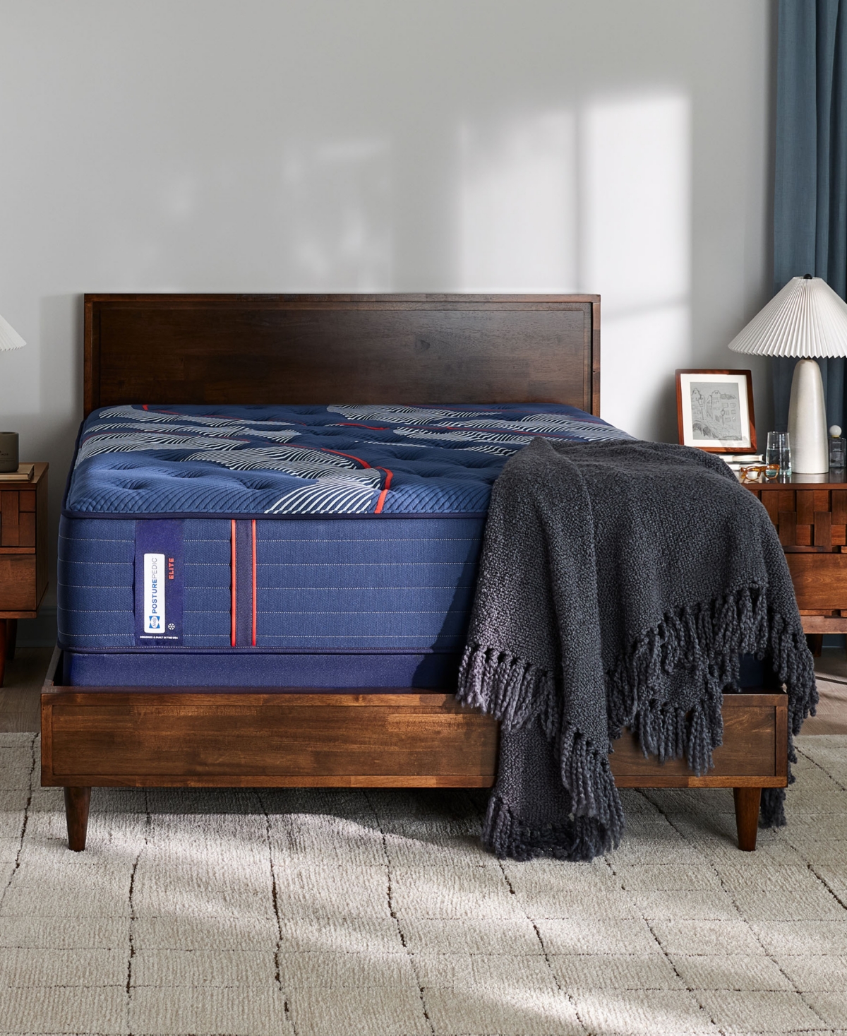 "Posturepedic Elite Brenham Ii 14"" Ultra Firm Tight Top Mattress Set - Queen Split"