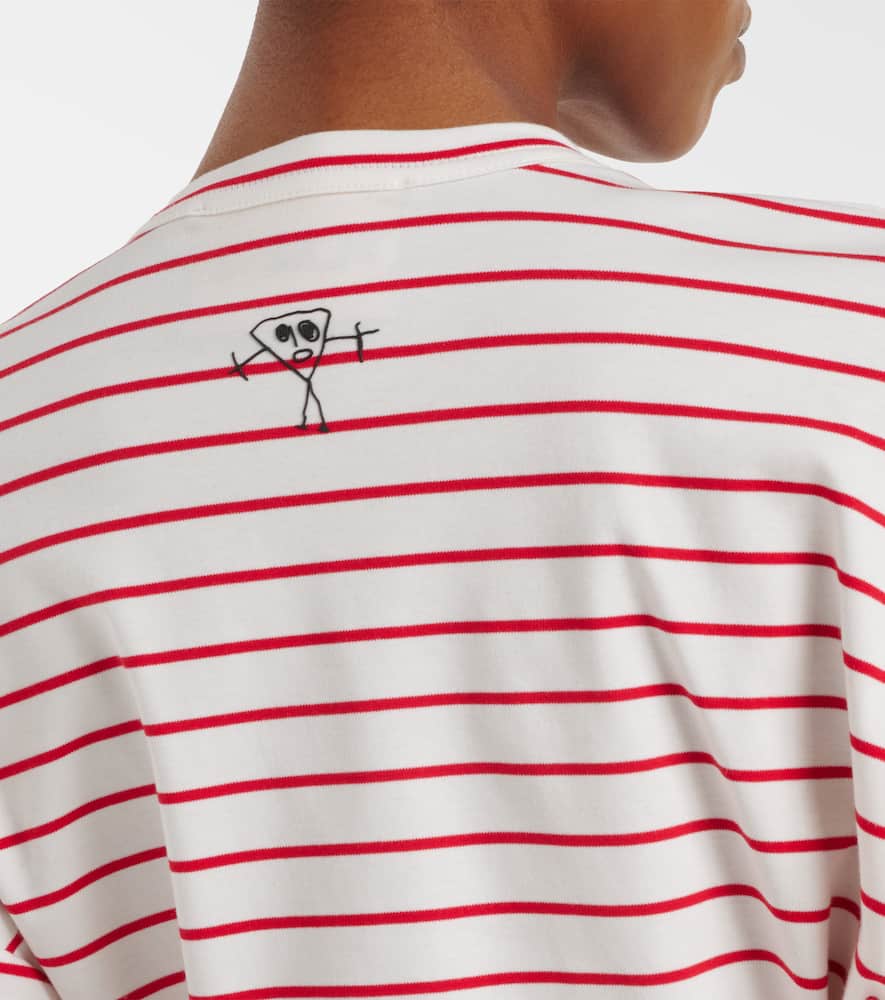 Striped cotton jersey T-shirt