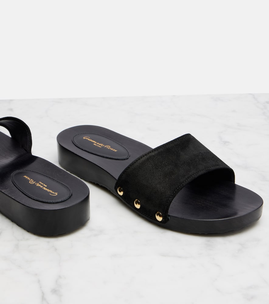 Gianvito Rossi Riviera suede slides