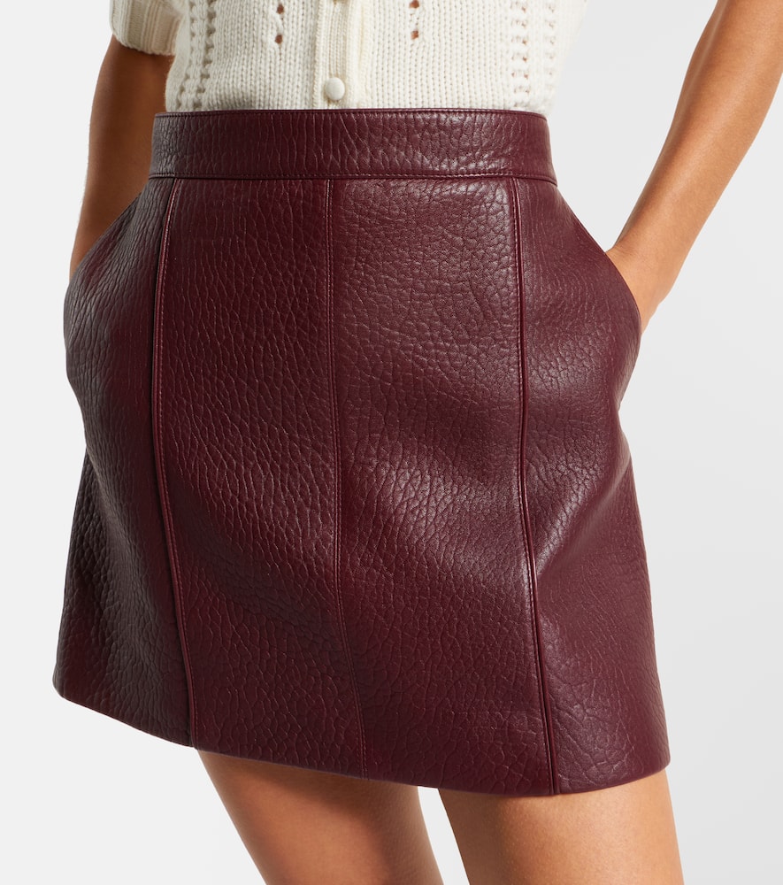 Chloé Leather miniskirt