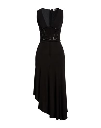 Woman Midi dress Black Size 2 Viscose
