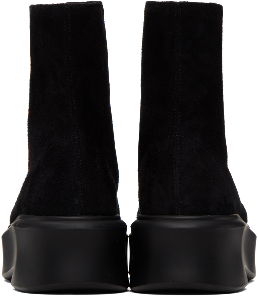 The Row Black Zipped I Boots