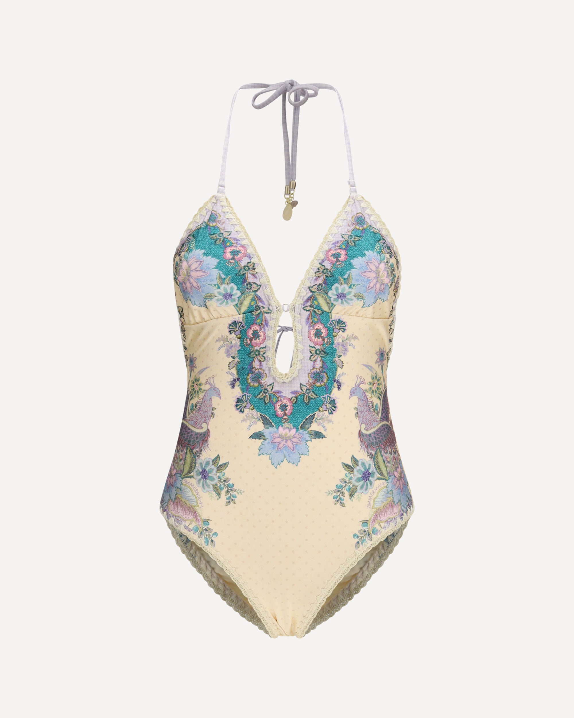 Indra crochet detail One-Piece Swimsuit Female 1