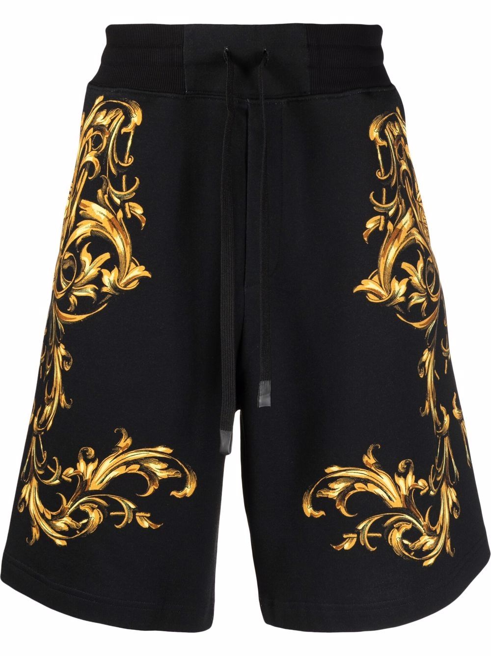 Baroque pattern-print shorts - Black