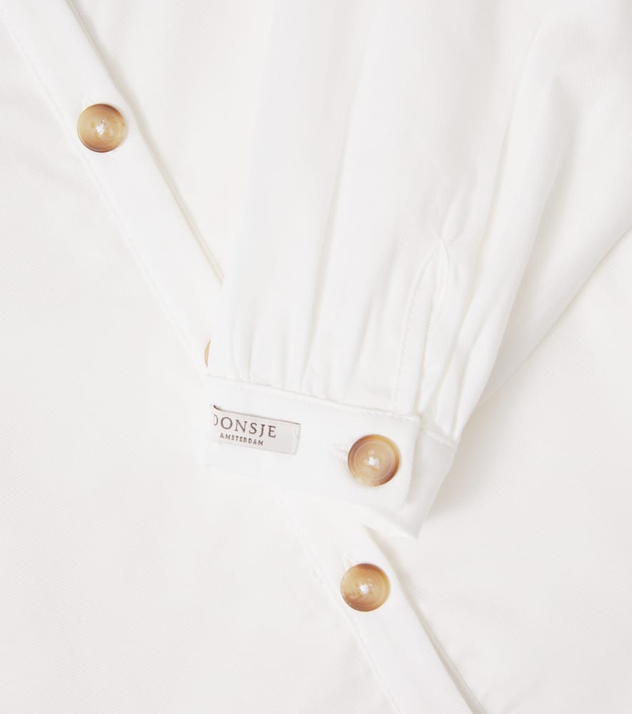 Fini ruffled cotton blouse