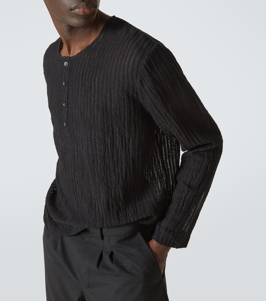 Striped Henley shirt