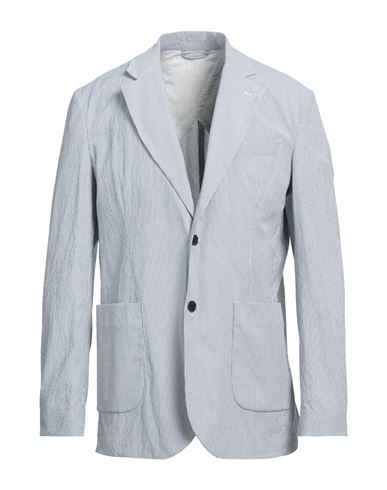 Man Blazer Blue Size 38 Cotton, Elastane