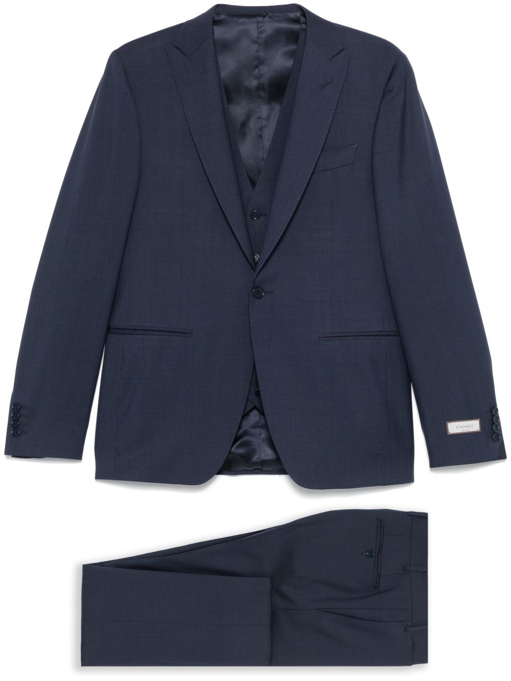 Canali single-breasted suit (three pieces) - Blue
