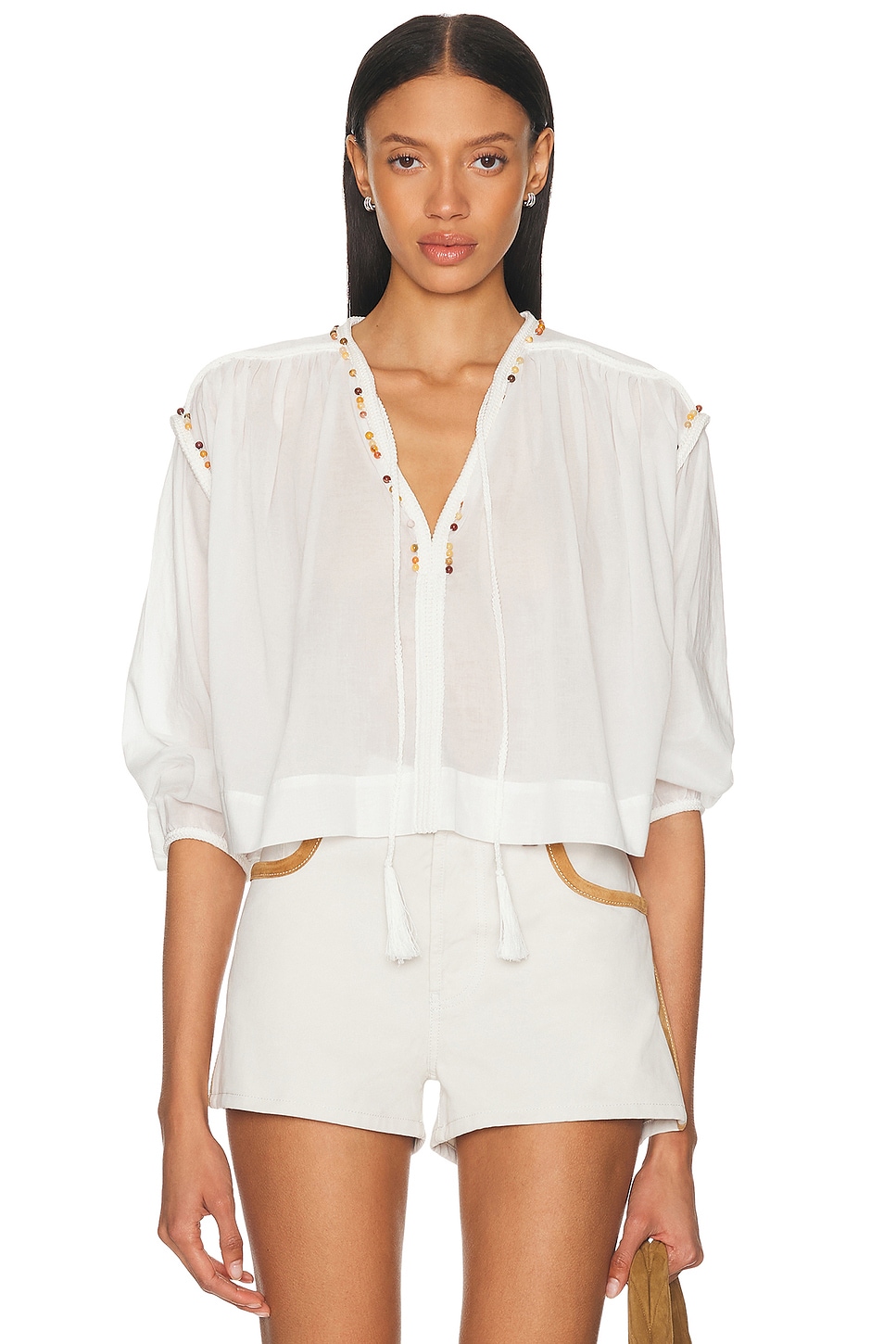 A.L.C. Jodie Top in White - White. L also in
