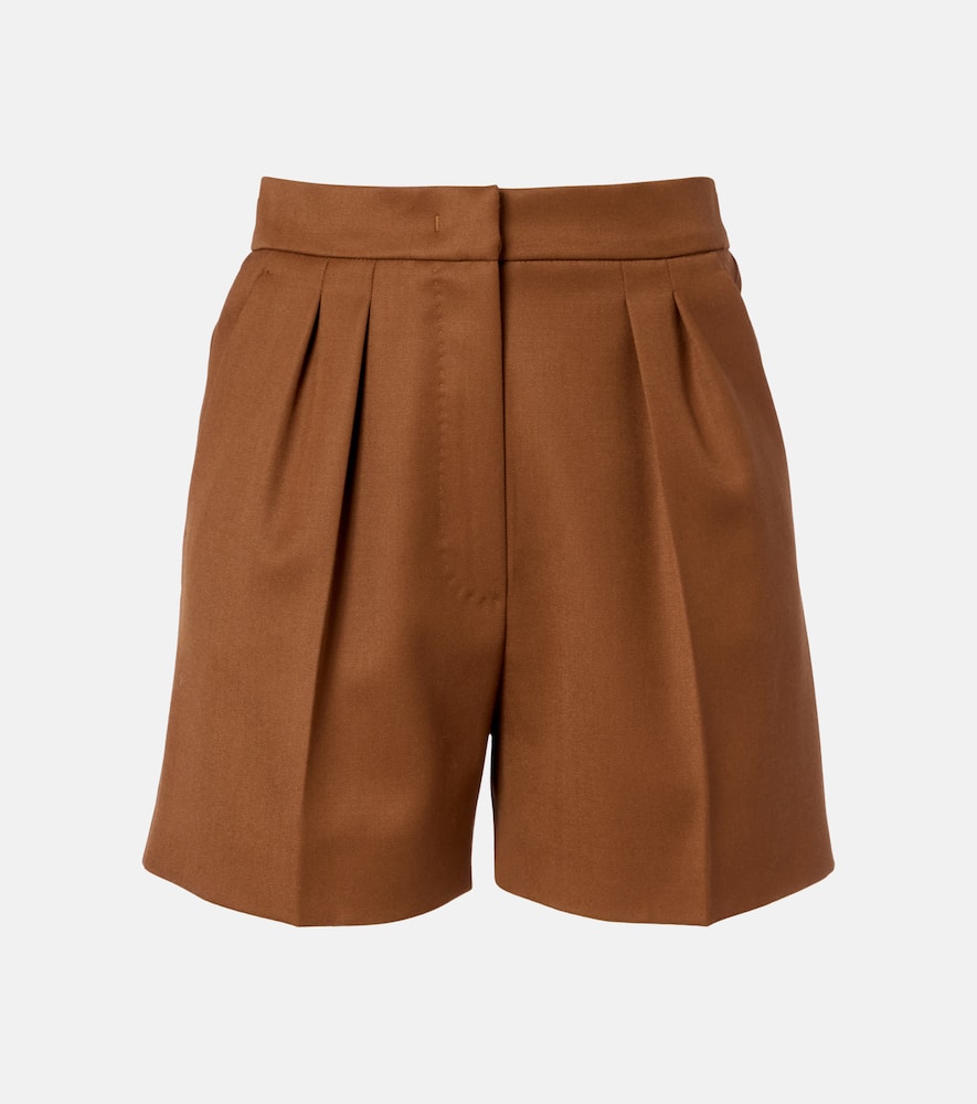 Ozieri high-rise virgin wool shorts