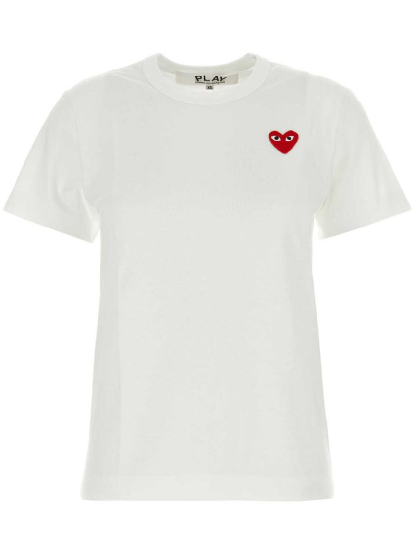 White Logo cotton t-shirt