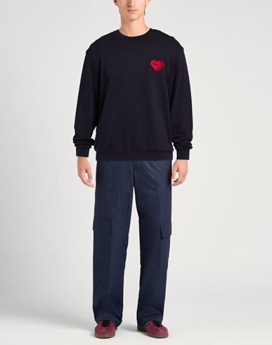 Man Sweatshirt Midnight blue Size S Cotton