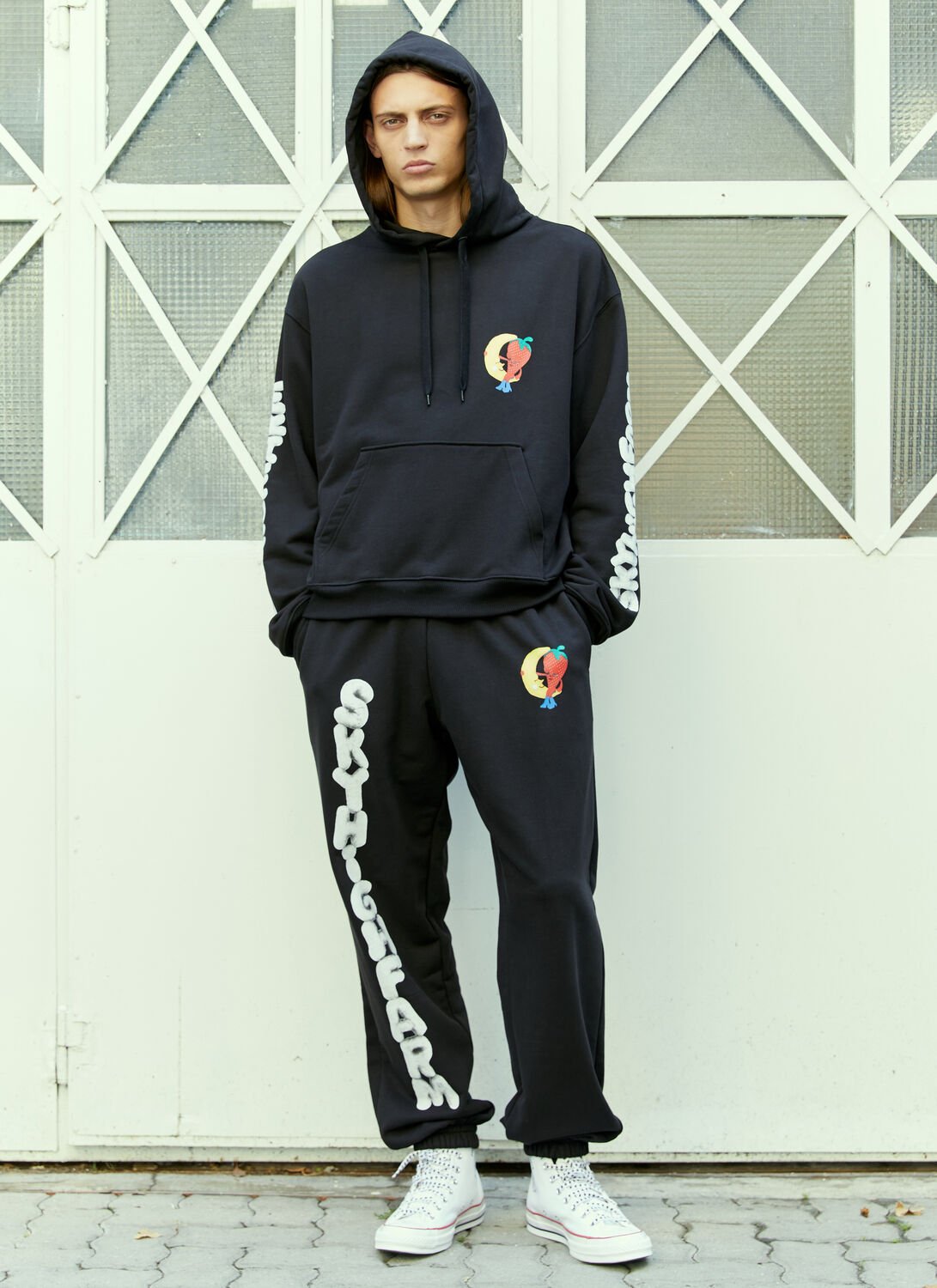 Graphic Print Track Pants
