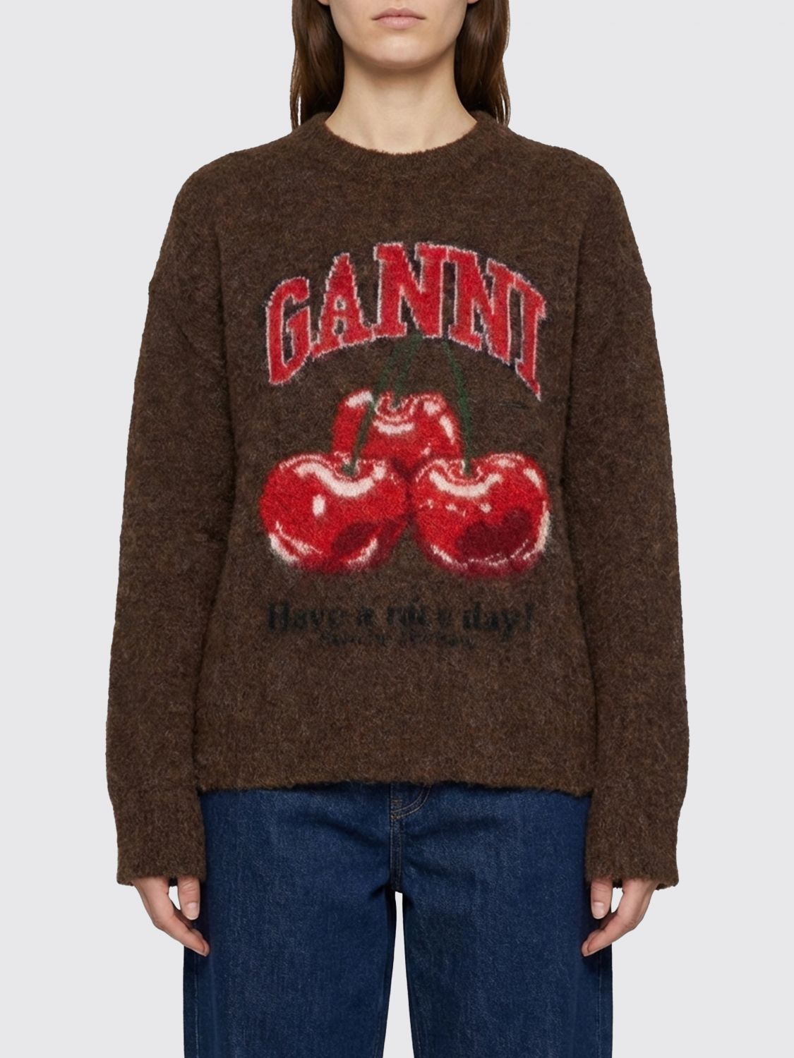 Sweater Woman color Brown
