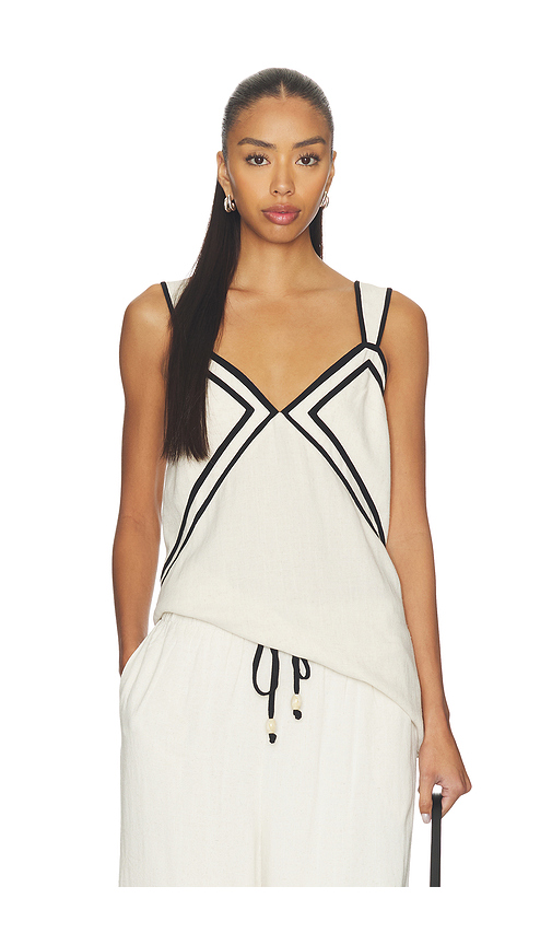 Sancia The Airlie Top in White,Black. L. Also in M, S