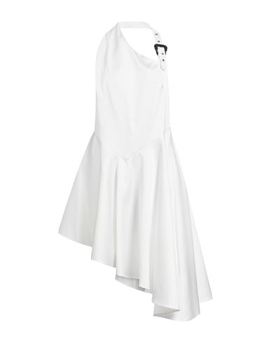 Woman Midi dress White Size 10 Polyester
