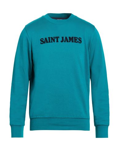 Man Sweatshirt Deep teal Size L Cotton