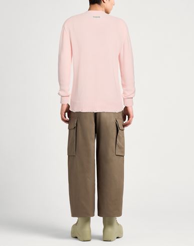 Man Sweater Light pink Size 38 Cotton