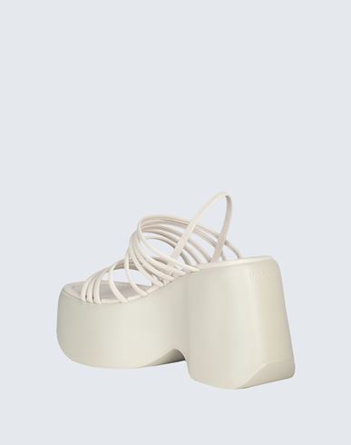 Vic Matiē Woman Sandals Ivory Size 10 Leather