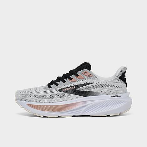 Women's Ghost 17 Running Shoes in White/Black/Rose Gold