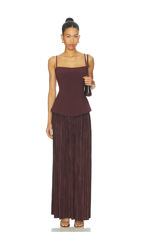 Nookie Darling Maxi Dress in Chocolate. L. Also in