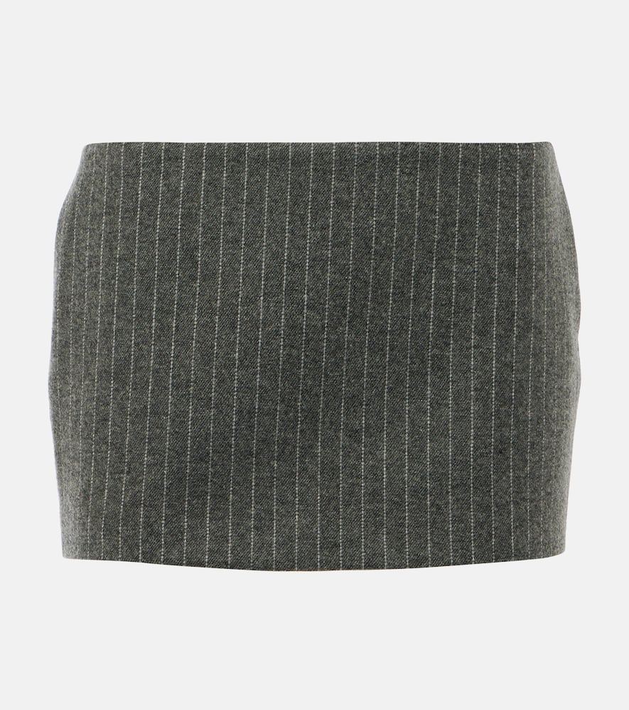 Alex Perry Pinstripe low-rise miniskirt