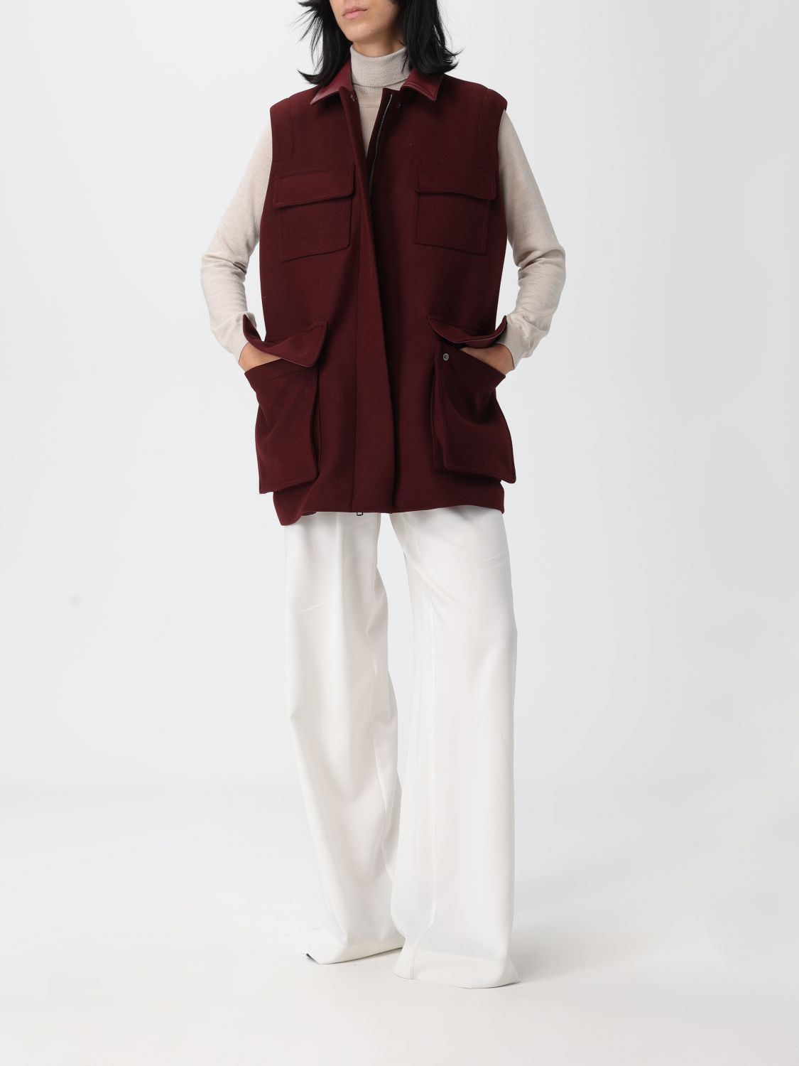 Blazer Woman color Burgundy