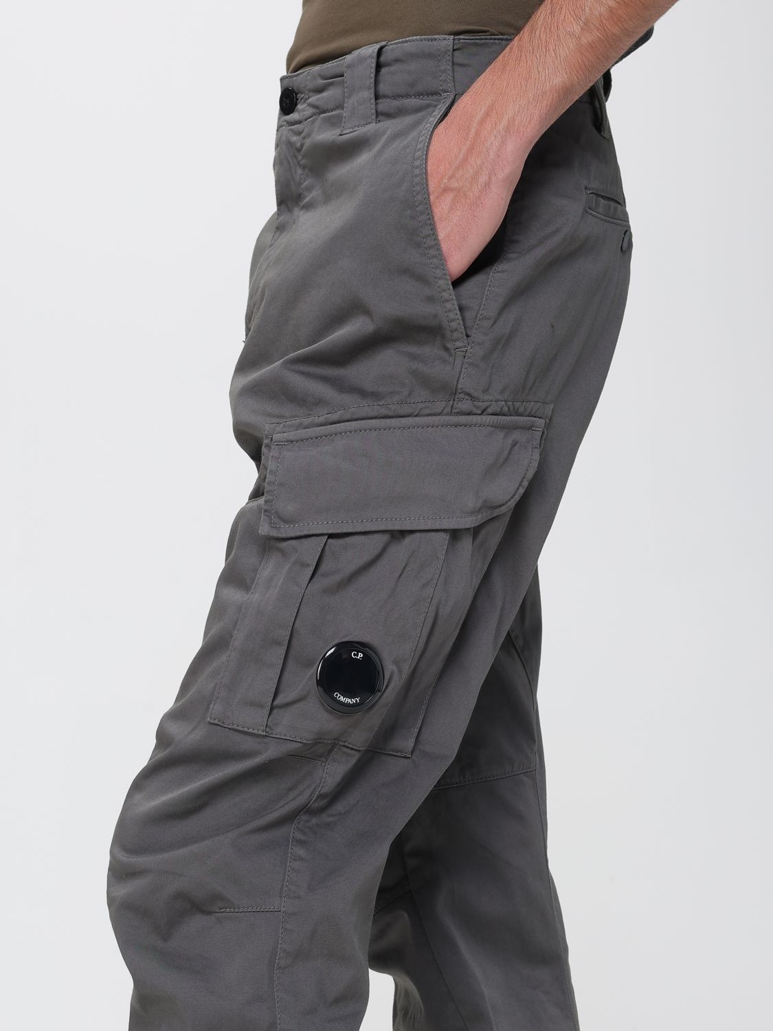 Logo-patch cargo trousers - Black