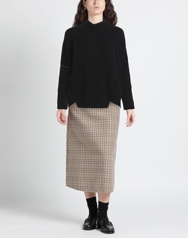 Woman Turtleneck Black Size S Wool, Nylon