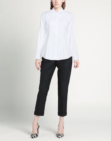 Woman Top White Size 10 Cotton, Polyamide, Elastane