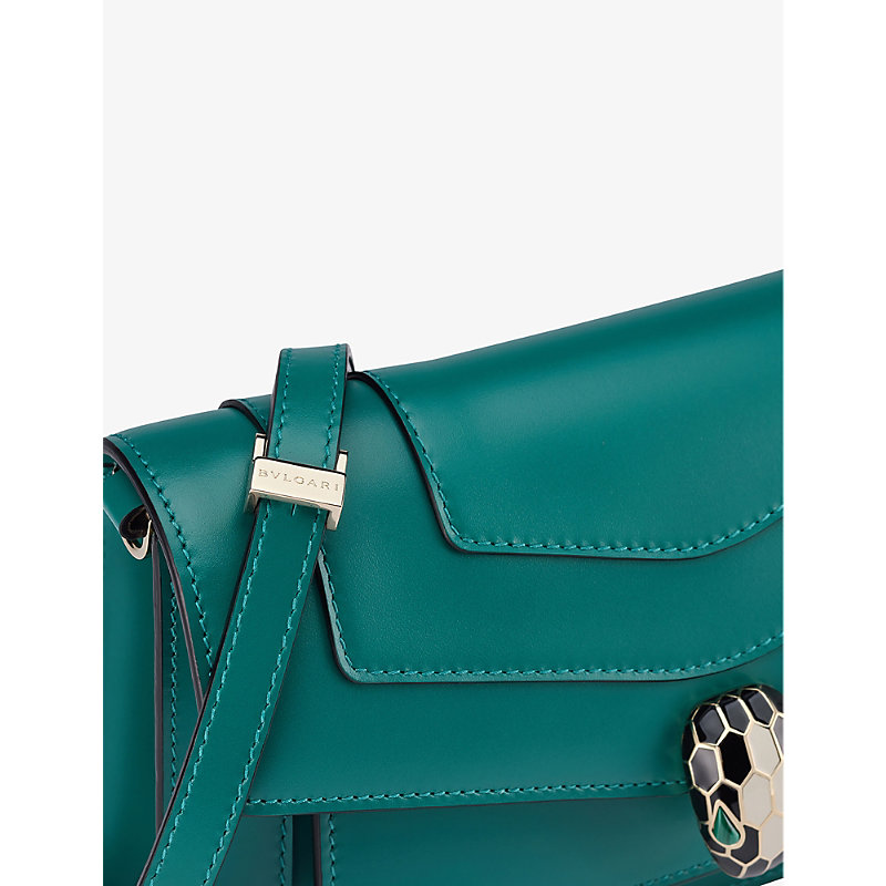 Womens Green Serpenti Forever Leather Cross-body bag 