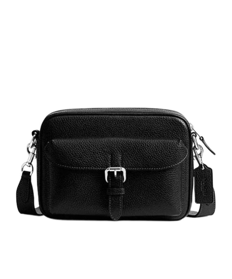 Detachable Strap Zip Closure Crossbody Bag