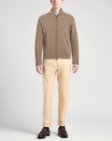 Man Jacket Taupe Size M Merino Wool, Cashmere