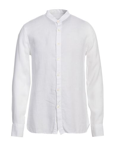 120% Lino Man Shirt White Size 3XL Linen