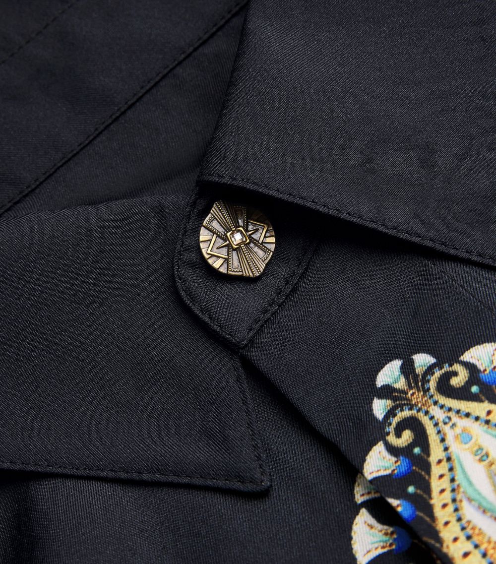 Silk Under Scarab Skies Oversized Shirt