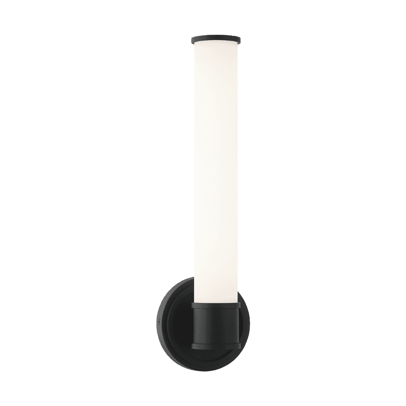 Matteo Steveston 1-Light Wall Sconce In Matte Black