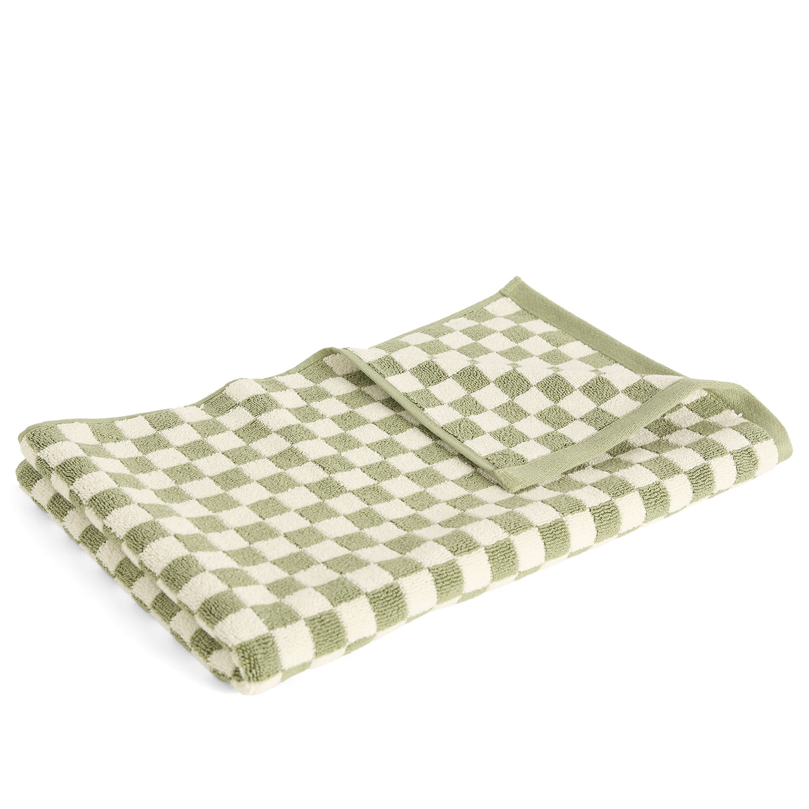 BAINA Beppu Bath Mat in Sage & Chalk - Green.  a
