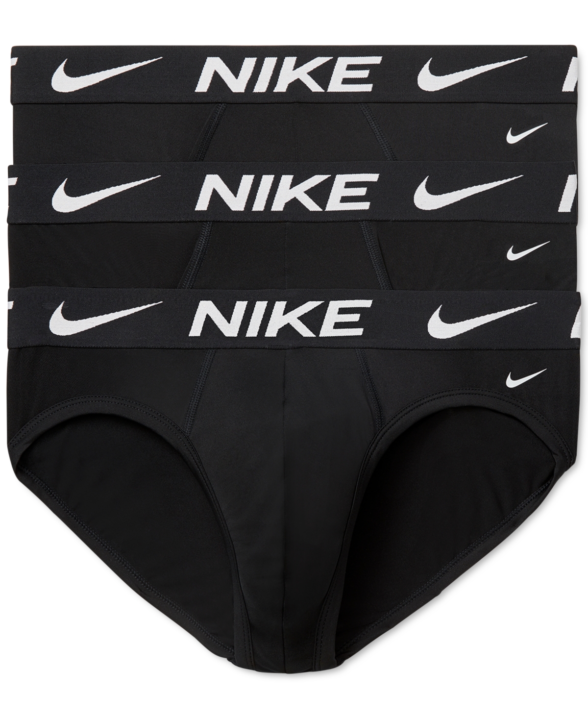 Men's 3-Pk. Dri-fit Essential Micro Hip-Brief - Black