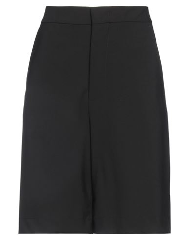 Woman Shorts & Bermuda Shorts Black Size S Wool, Elastane