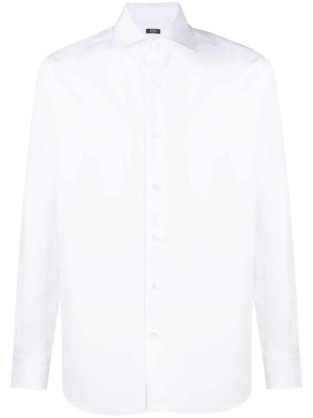 Spread collar shirt
