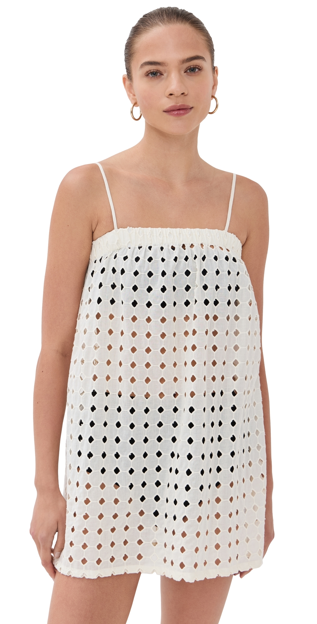 Camille Dress Ivory Eyelet