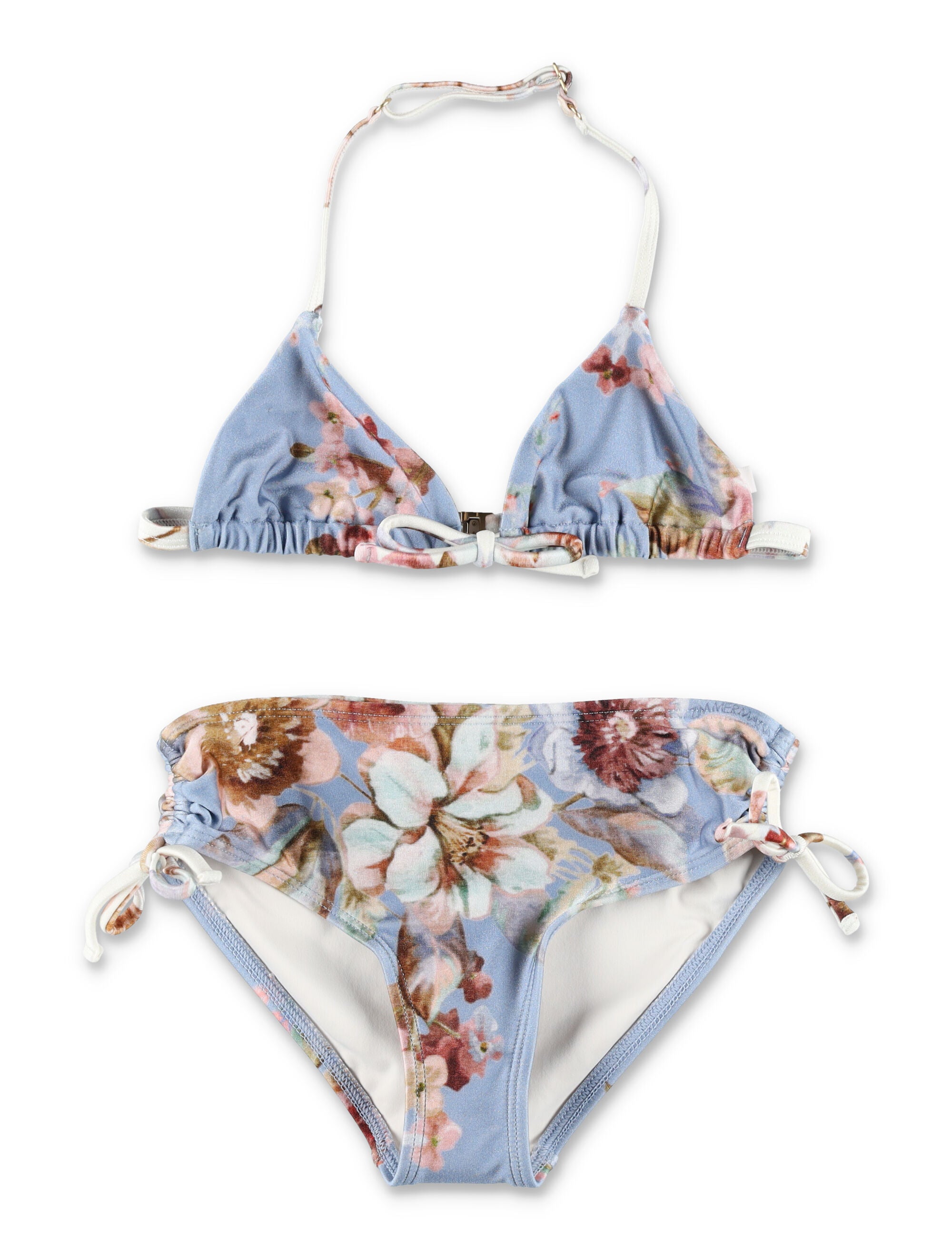 Mini Floral Triangle Bikini for Girls