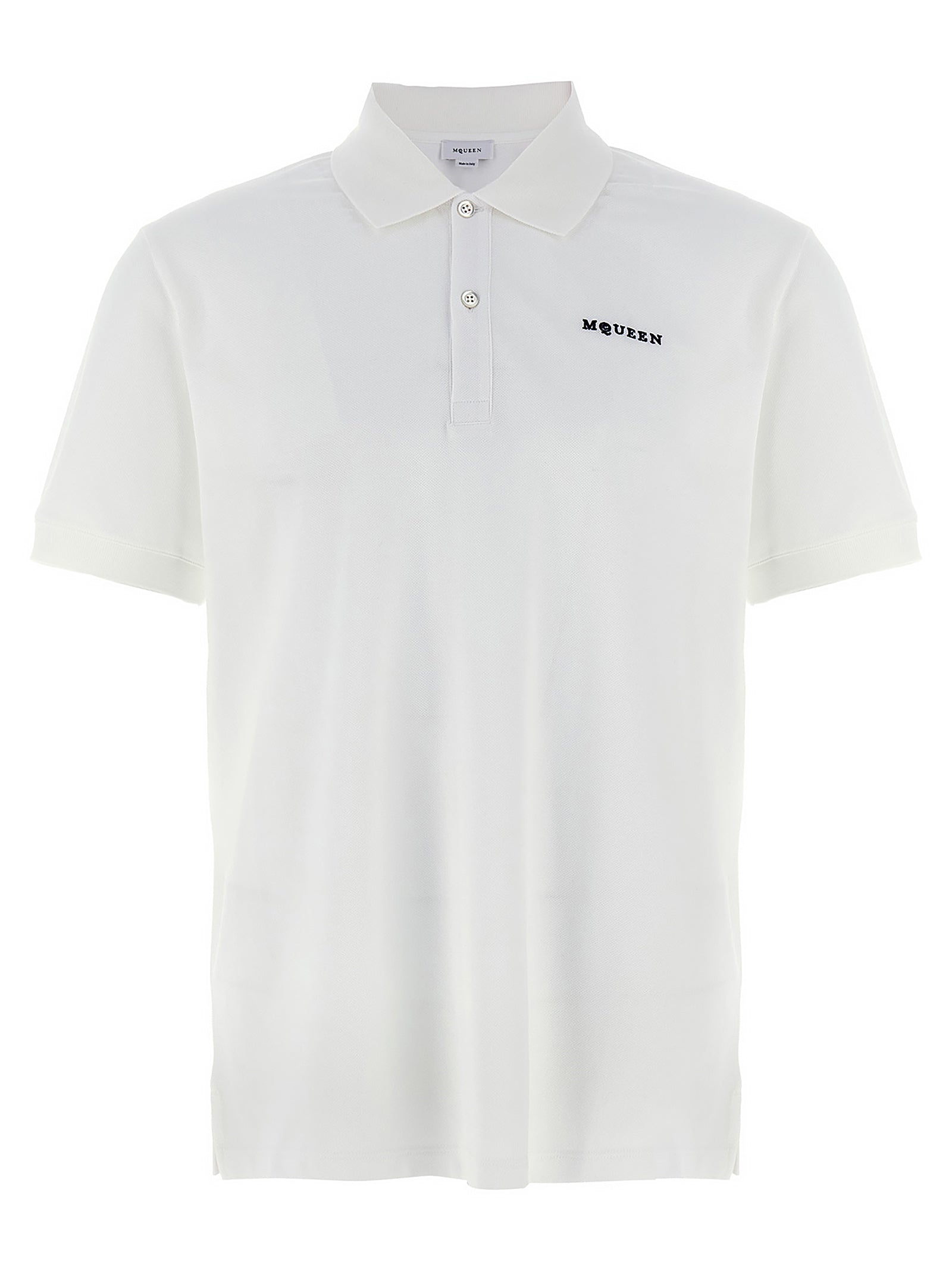 Logo-Embroidered Cotton Piqué Polo Shirt — White